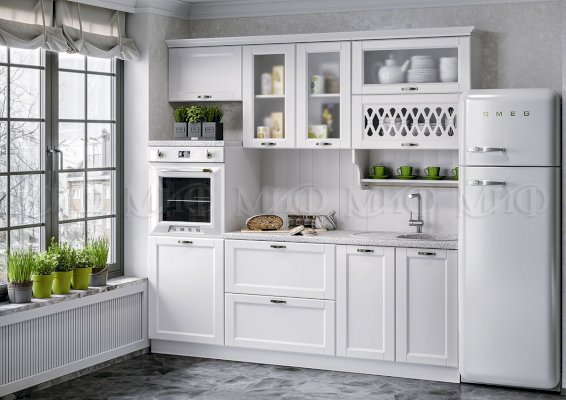 Кухонный гарнитур Милано 2,2 м Компоновка 3 (Миф)